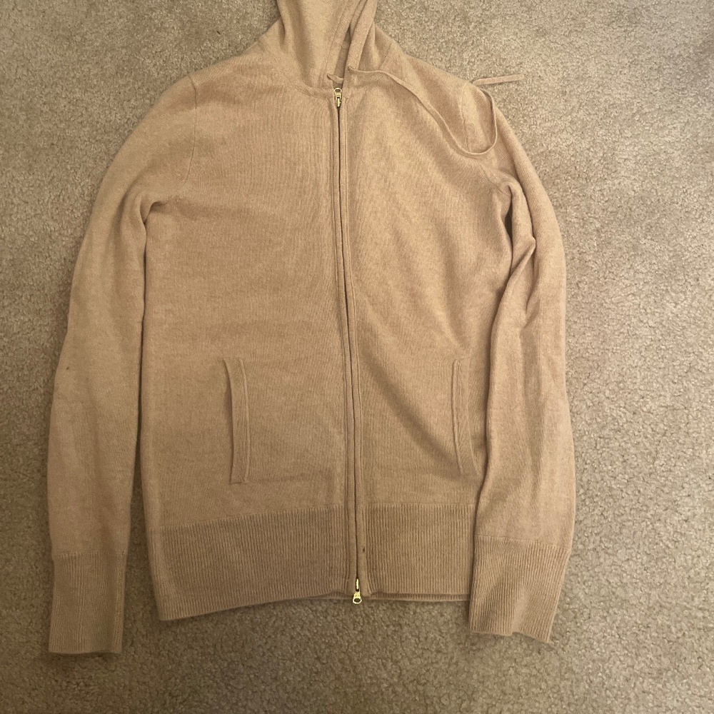 J.Crew, Italian cashmere collection zip up sweater